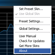 Step 10 - Right clicking on the background of the plugin brings the main popup menu Step 10 - Right clicking on the background of the plugin brings the main popup menu